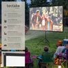 tectake® Beamer-Leinwand mit Stativ 72 Zoll 183,5cm Produktbild-Vorschau 2