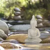 Relaxdays Buddha Figur sitzend, 17 cm hoch, Produktbild-Vorschau 2