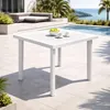 Gartentisch Terrassentisch Outdoor Tisch Weiß L80xB75xH72cm Produktbild-Vorschau