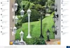 A collection of outdoor lighting fixtures displayed in a garden setting. Produktbild-Vorschau