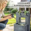 Outsunny Springbrunnen 2-stufig Gartenbrunnen mit LED Produktbild-Vorschau 6