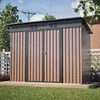 Gartenhaus 242 x 126 x 182 cm, Geräteschuppen aus Metall Produktbild-Vorschau 11