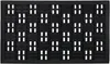 Relaxdays Fußmatte Gummi, 45x75 cm, Türmatte Gitter-Optik, Produktbild-Vorschau 1