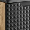 Waschtisch 60 cm in Eiche mit schwarz, LONDON-56-BLACK, mit Produktbild-Vorschau 2
