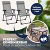 CASARIA® Gartenstühle 2er Set Klappbar 6-fach Verstellbar Produktbild-Vorschau 6