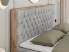 MKS MEBLE Boxspringbett 200x200 mit Bettkasten Eiche, Produktbild-Vorschau 3