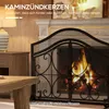 HOMCOM Kaminschutzgitter, Kamingitter mit magnetischen Produktbild-Vorschau 4