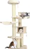 COSTWAY Arbre à chat en bois à 7 étages, 197 cm, Arbre pour Voir les images du produit 1