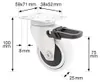 WAGNER Design 3C - Lot de 2 roulettes pivotantes souples - Voir les images du produit 3