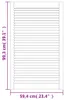 vidaXL Schranktür Lamellen-Design 99,3x59,4 cm Massivholz Produktbild-Vorschau 6