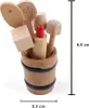 Puppenhaus Küche | Miniatur Küchenhelfer im Holzbehälter Produktbild-Vorschau 2