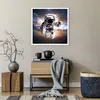 Poster - Poster ohne Rahmen - Astronaut Erde Raum - 60x60 Produktbild-Vorschau 6