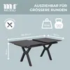 Ausziehtisch Granada 160/210 x 90 cm dark grey Aluminium Produktbild-Vorschau 4