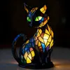Katzen Lampe, Katzenlampe Mosaik, Nachttischlampe, USB Produktbild-Vorschau 7
