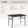 tectake® Esstisch Swansea Industrial Style 120 x 75 x 76 cm Produktbild-Vorschau 6