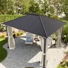 TOOLPORT Tonnelle de Jardin 3x3,65 m avec Toit en Acier - Voir les images du produit 5