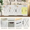MODFU Buffet Blanc avec 3 Tiroirs et 4 Portes - Meuble de Voir les images du produit 7