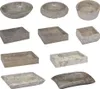 Waschbecken Grau Ø40x15 cm Marmor Produktbild-Vorschau 7