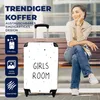 MuchoWow® Koffer Handgepäck Trolley Rollkoffer Kleine Produktbild-Vorschau 2
