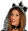 Damen Zebrakostüm - XS/S (36/38) - Zebrakleid mit Kapuze Produktbild-Vorschau 3