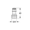 Grohe Kupplungsstück für Handbrause dunkelgrau - 28635XX0 Produktbild-Vorschau 3