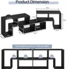 Product dimensions and weight capacity diagram for a TV stand. Náhled obrázku produktu