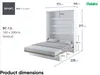 MEBLINI Schrankbett Bed Concept - Wandbett mit Lattenrost - Produktbild-Vorschau 8