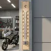 3 Stück Holz Innen- Außen Thermometer Set Analog Temperatur Produktbild-Vorschau 8