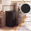 Koszyk na pranie z bambusa z pokrywą, pojemność 60 litrów. Podgląd zdjęcia produktu 5