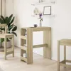 vidaXL Barový stůl s policí Sonoma dub 90x40x103,5 cm Náhled obrázku produktu 3