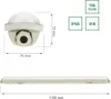 Technical specifications and dimensions of a light fixture. Produktbild-Vorschau