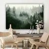 MuchoWow® - Leinwandbilder - Wald - Nebel - Bäume - Natur, Produktbild-Vorschau 7