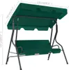 vidaXL Hollywood Swing Green 170 × 110 × 153 cm Látka Náhled obrázku produktu 5