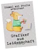 Mr. & Mrs. Panda Postkarte Grafiker Leidenschaft - Grau Produktbild-Vorschau 1