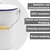 KARL KRÜGER cestino 3l con coperchio smaltato bianco Anteprima dell’immagine prodotto 11