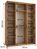 A diagram of a wardrobe with dimensions indicated by text and lines. Produktbild-Vorschau