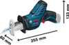 Bosch GSA 10,8 V-LI Professional, Čierna, Modrá, 1,45 cm, Náhľad obrázku produktu 42