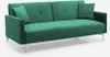 divano letto a 3 posti in tessuto vellutato dal design Anteprima dell’immagine prodotto 3