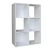 Standregal Weiß 6 Fächer 60 x 90 x 30 cm vielseitig als Produktbild-Vorschau 1