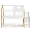 MODFU Etagenbett Kinderbett 90x200cm Hausbett mit Produktbild-Vorschau 10