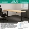 ALBATROS Schreibtisch-Gestell Lift S5B + Kabelkanal, Produktbild-Vorschau 4