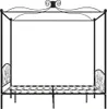 vidaXL Hemelbedframe, zwart, metaal, 180 x 200 cm Productafbeelding-voorbeeld 3