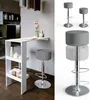 Set di 2 sgabelli da bar Vicco  Grigio 33 x 92 cm 2 parti, Anteprima dell’immagine prodotto 2