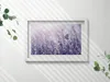 Schmetterling auf Feldblumen– Wandbild mit Rahmen – Produktbild-Vorschau 2
