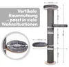 Kratzbaum wandmontiert 185 cm hoch, XXL Katzenbaum Premium Produktbild-Vorschau 1
