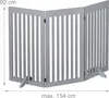 Relaxdays Absperrgitter, freistehendes Schutzgitter, HxB: Produktbild-Vorschau 4