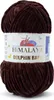 A ball of brown yarn with a label. Podgląd zdjęcia produktu