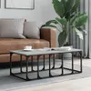 The Living Store Couchtisch Grau Sonoma 100x50x35,5 cm Produktbild-Vorschau 2