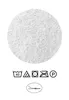 The image shows a close-up of a white, textured material, likely fabric, with several laundry care symbols below it. Produktbild-Vorschau