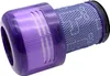 A single vacuum cleaner filter in purple and blue on a white background. Produktbild-Vorschau